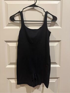 Black Ribbed Tank Romper Jumpsuit - Versatile Women's One-Piece